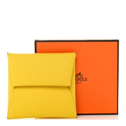 Hermes Epsom Bastia Coin Purse Jaune de Naples 13 of 13