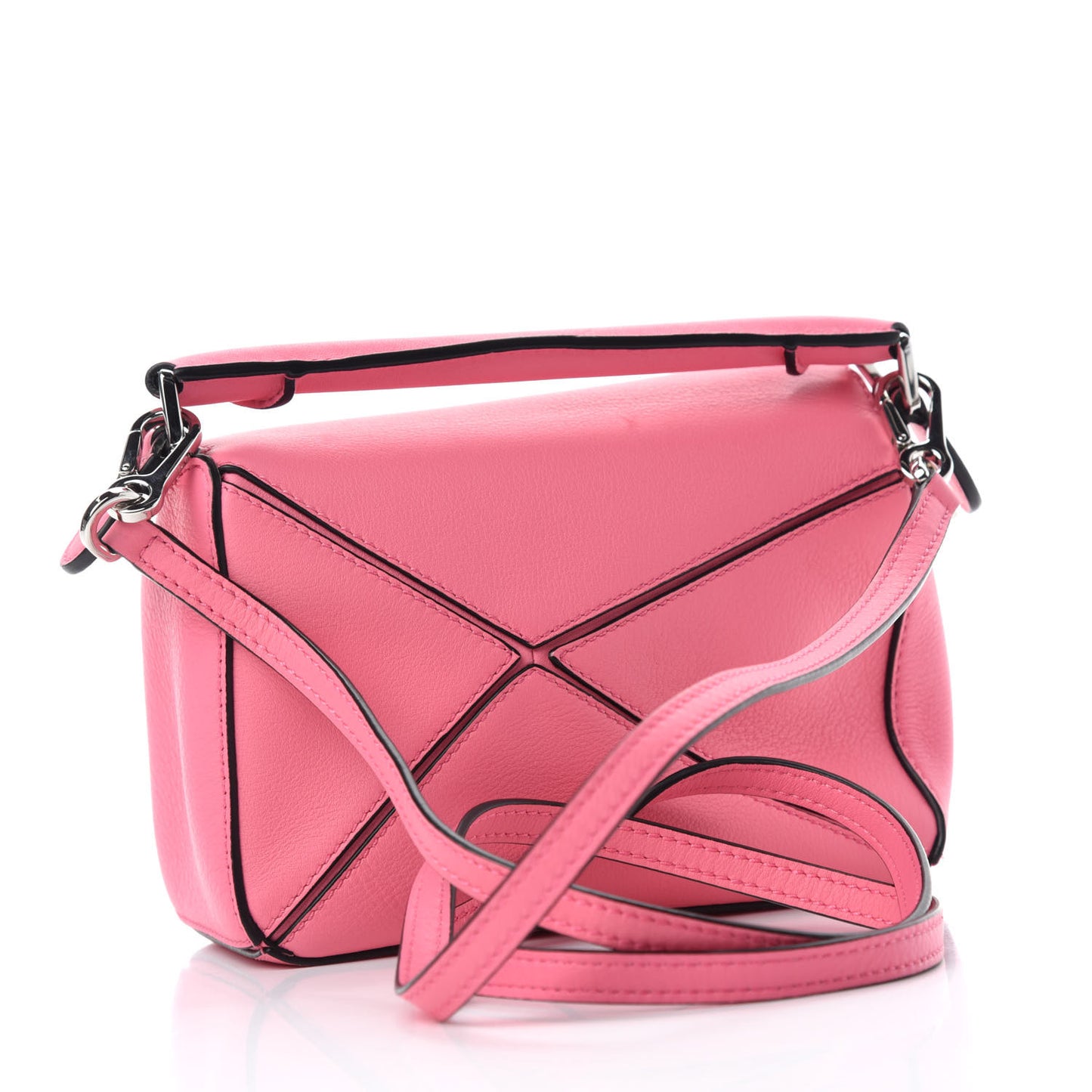 Calfskin Mini Puzzle Bag Wild Rose