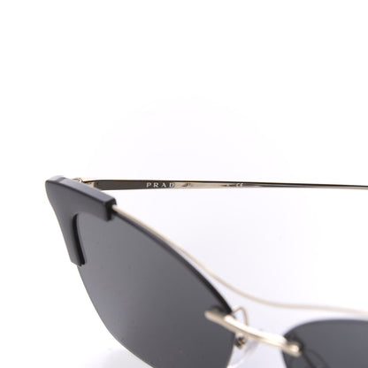 Prada Cat Eye Sunglasses SPR 21U Black 6 of 8