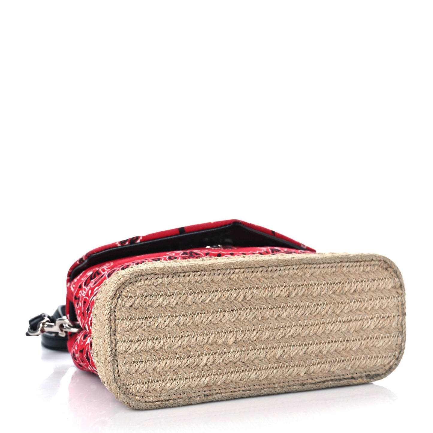 Cotton Bandana Y Quilted Monogram Toy Loulou Crossbody Bag Red