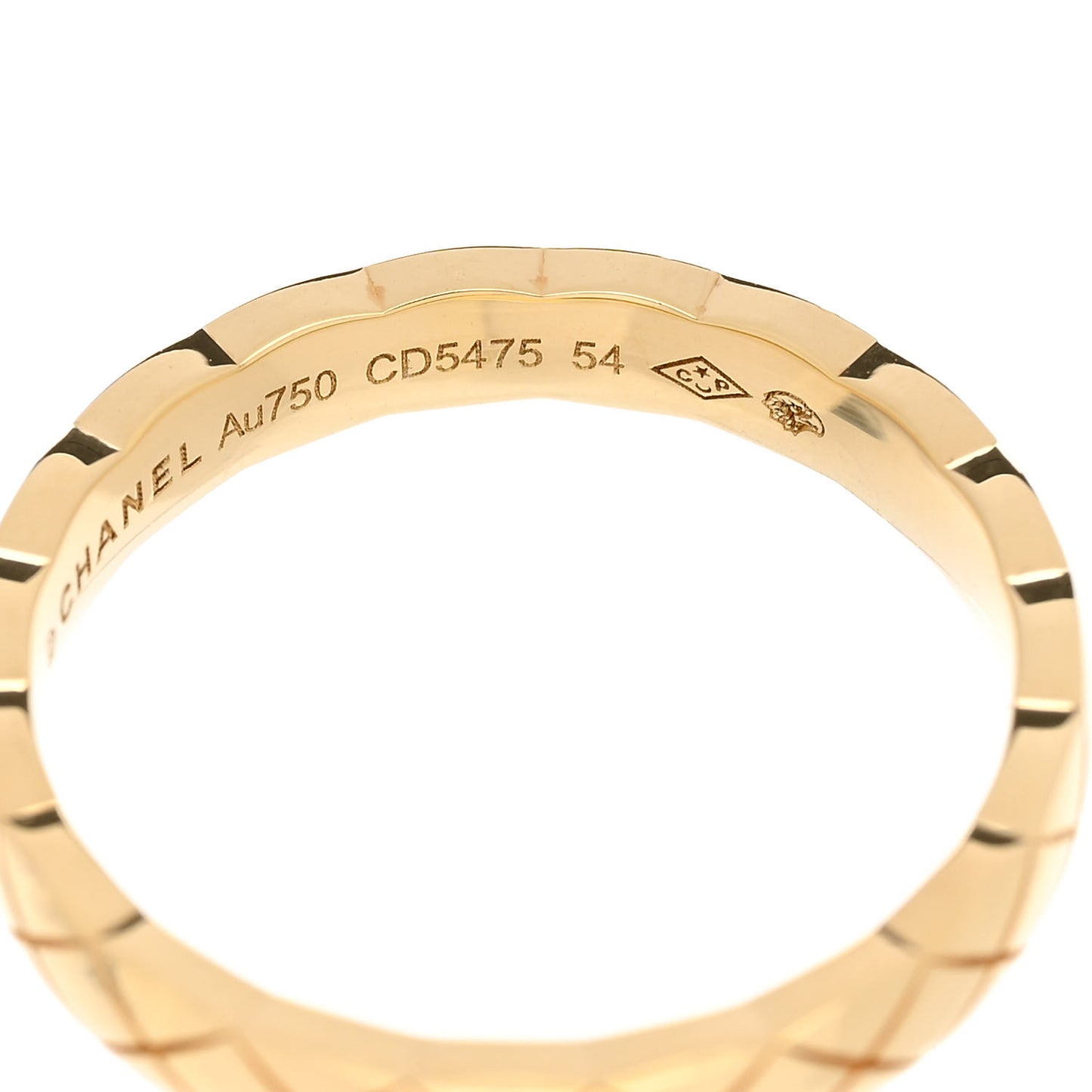 18K Yellow Gold Mini Coco Crush Ring 54 6.75