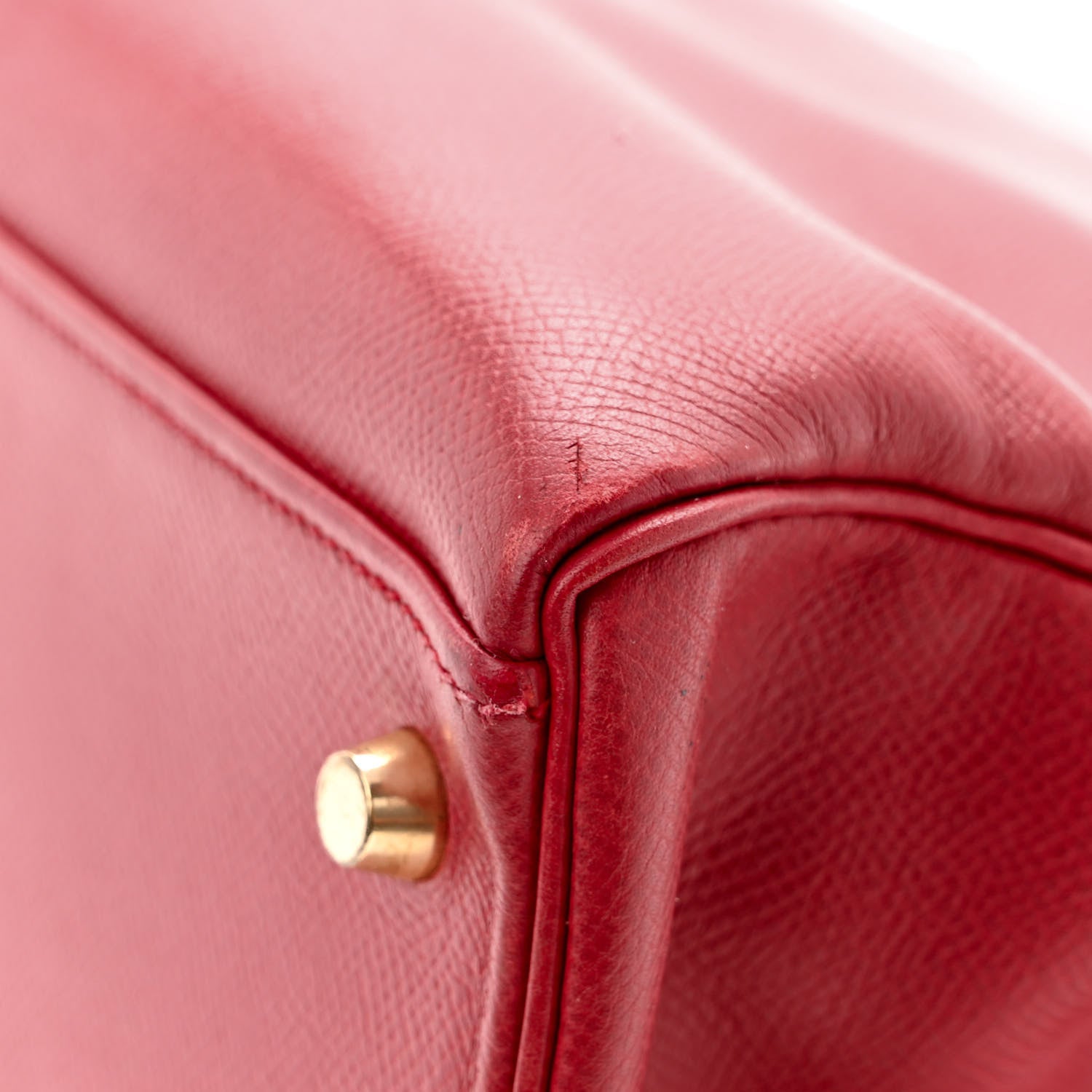 Hermes Courchevel Kelly Retourne 35 Rouge Vif 11 of 13