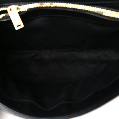 Saint Laurent Calfskin Y Quilted Monogram Medium Loulou Chain Satchel Black 5 of 9