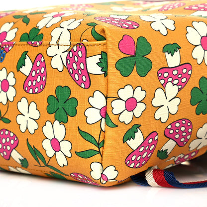 Gucci Canvas Childrens Flower Mushroom Print Backpack 9 of 9