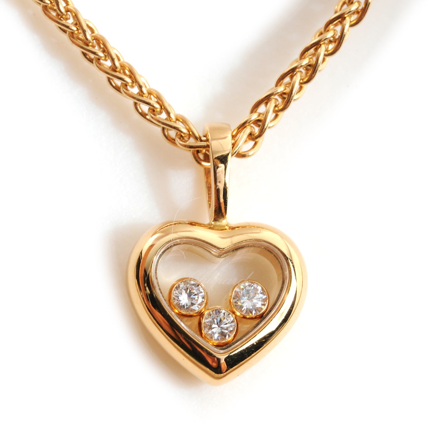 18k Happy Diamonds Icons Heart Pendant Necklace