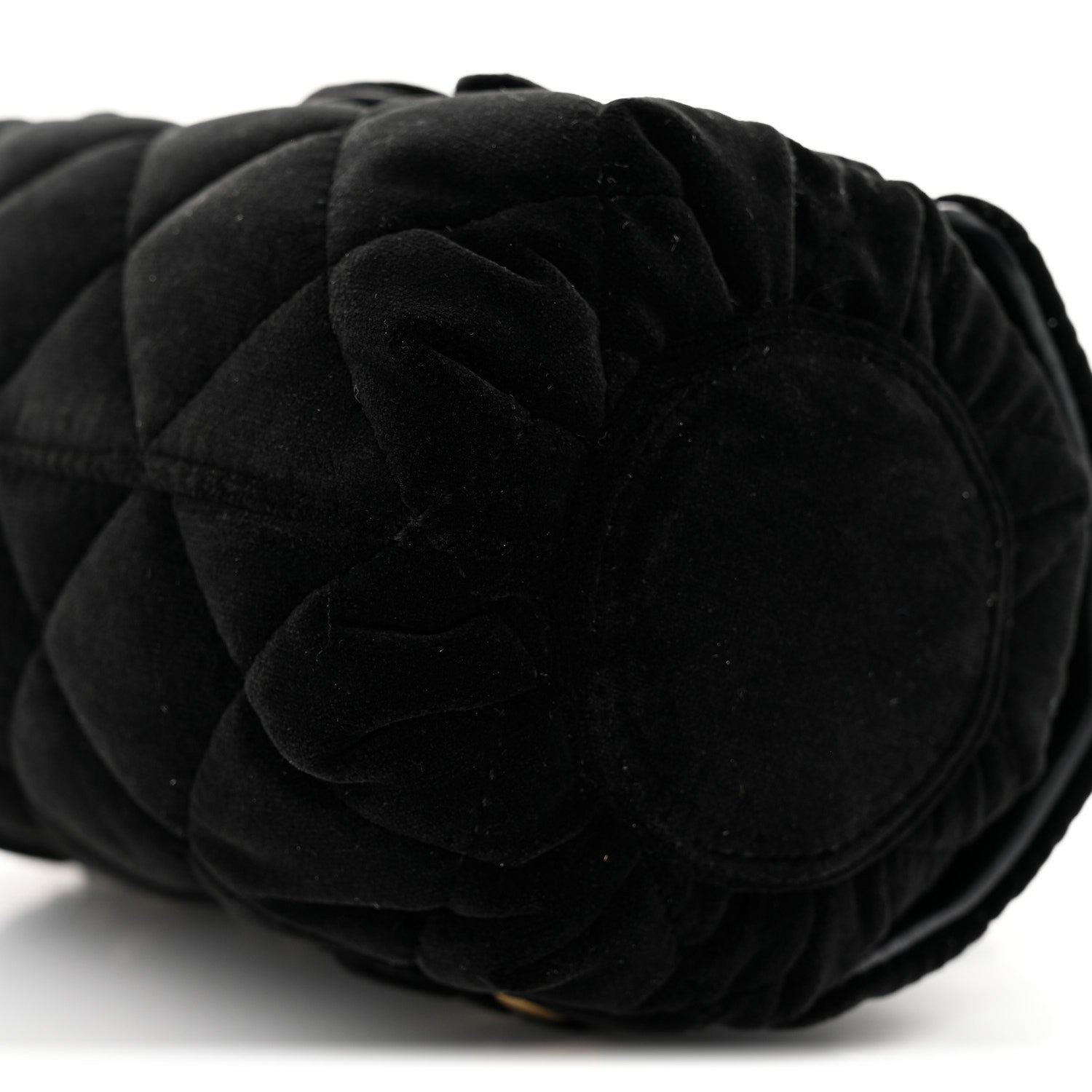 Chanel Velvet Quilted Mini Top Handle Flap Black 10 of 11