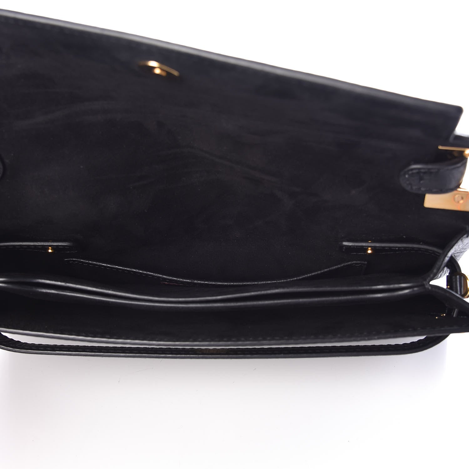 Valentino Garavani Calfskin Elephant Embossed My Rockstud Clutch Black 5 of 8