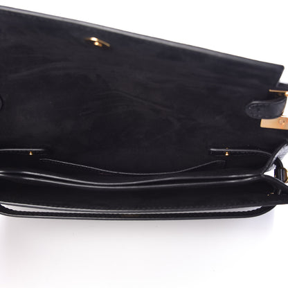 Valentino Garavani Calfskin Elephant Embossed My Rockstud Clutch Black 5 of 8