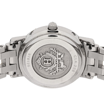 Hermes Stainless Steel 24mm Clipper Quartz Watch Gold 4 of 5