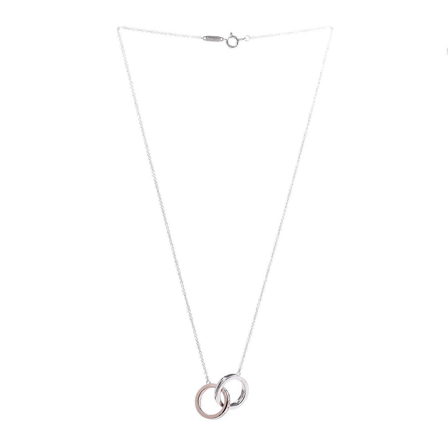 Sterling Silver Rubedo 1837 Interlocking Circles Pendant Necklace