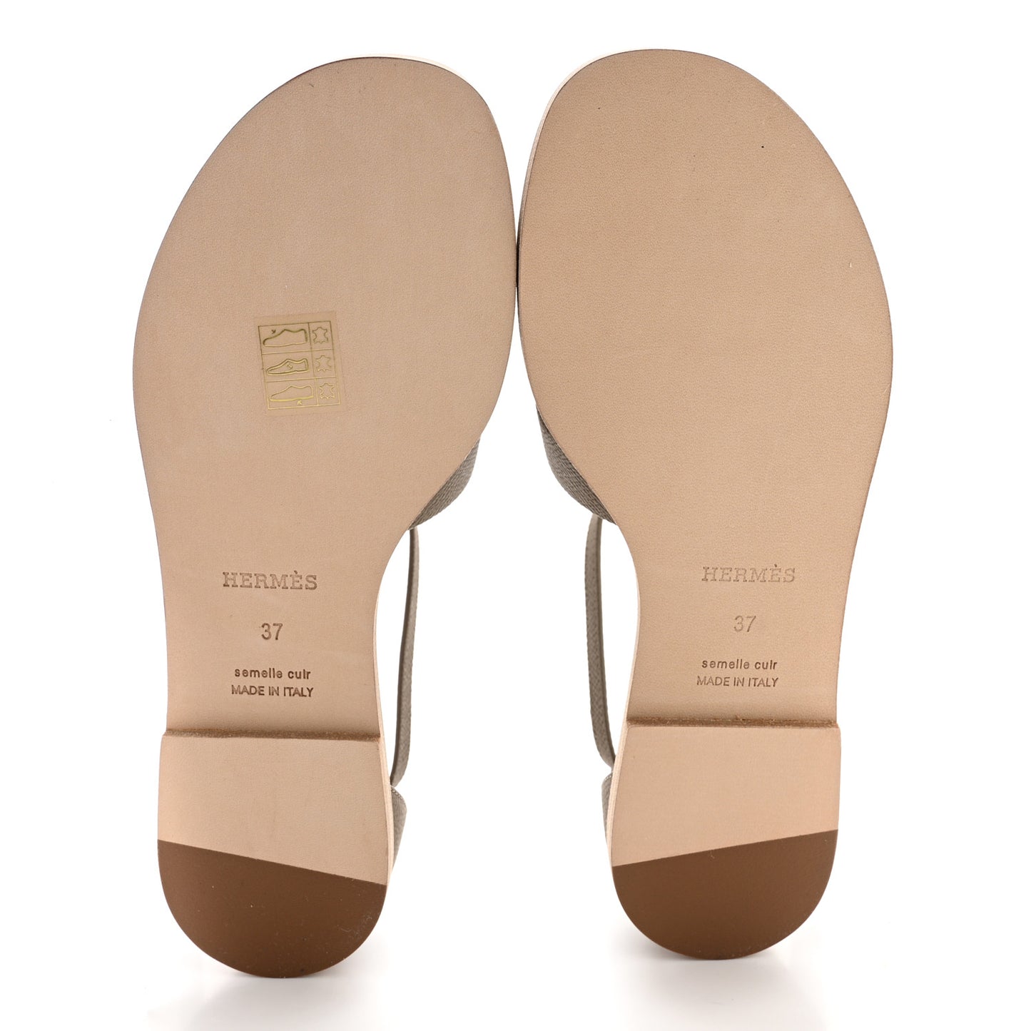 Epsom Santorini Sandals 37 Etoupe
