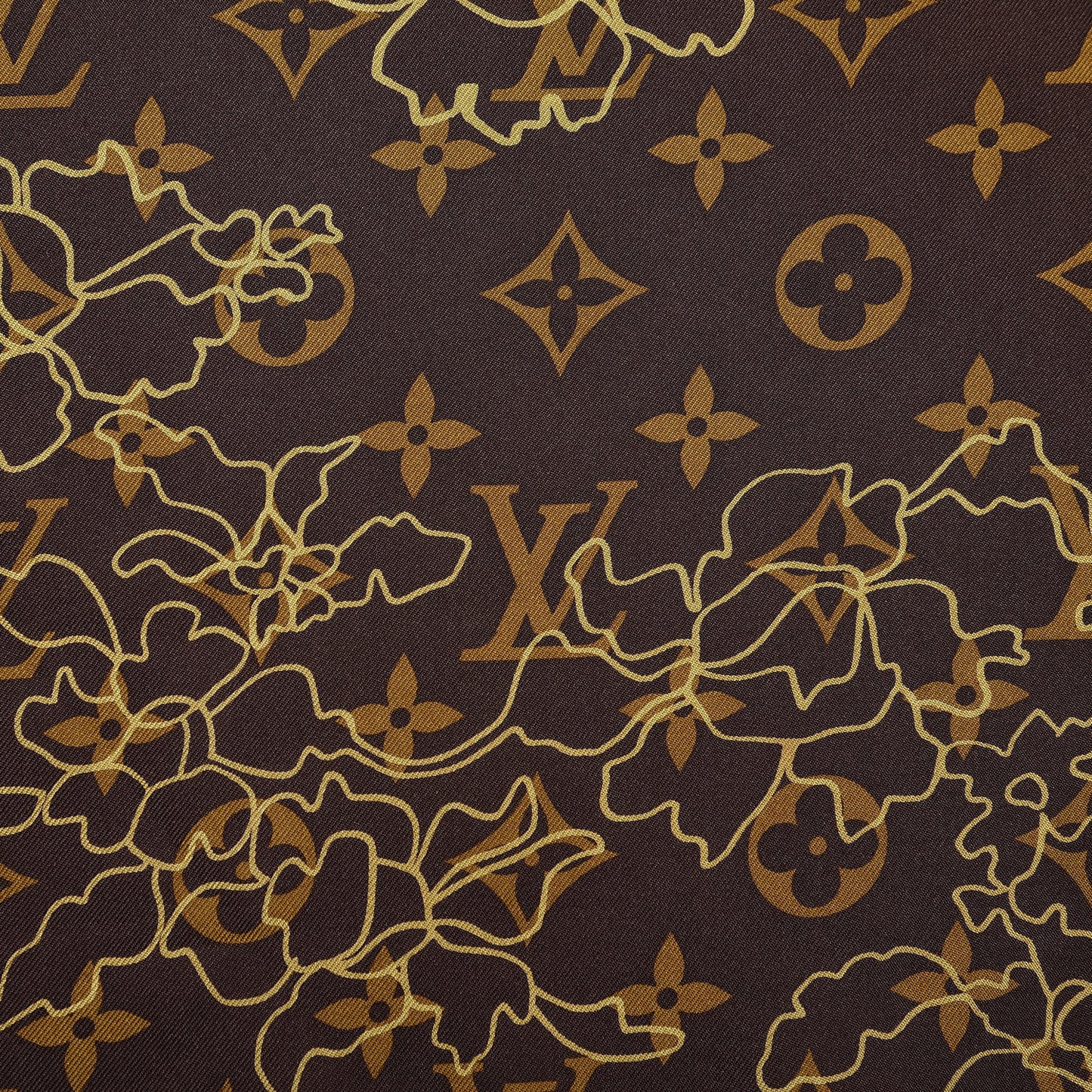 Silk Monogram Dentelle Scarf