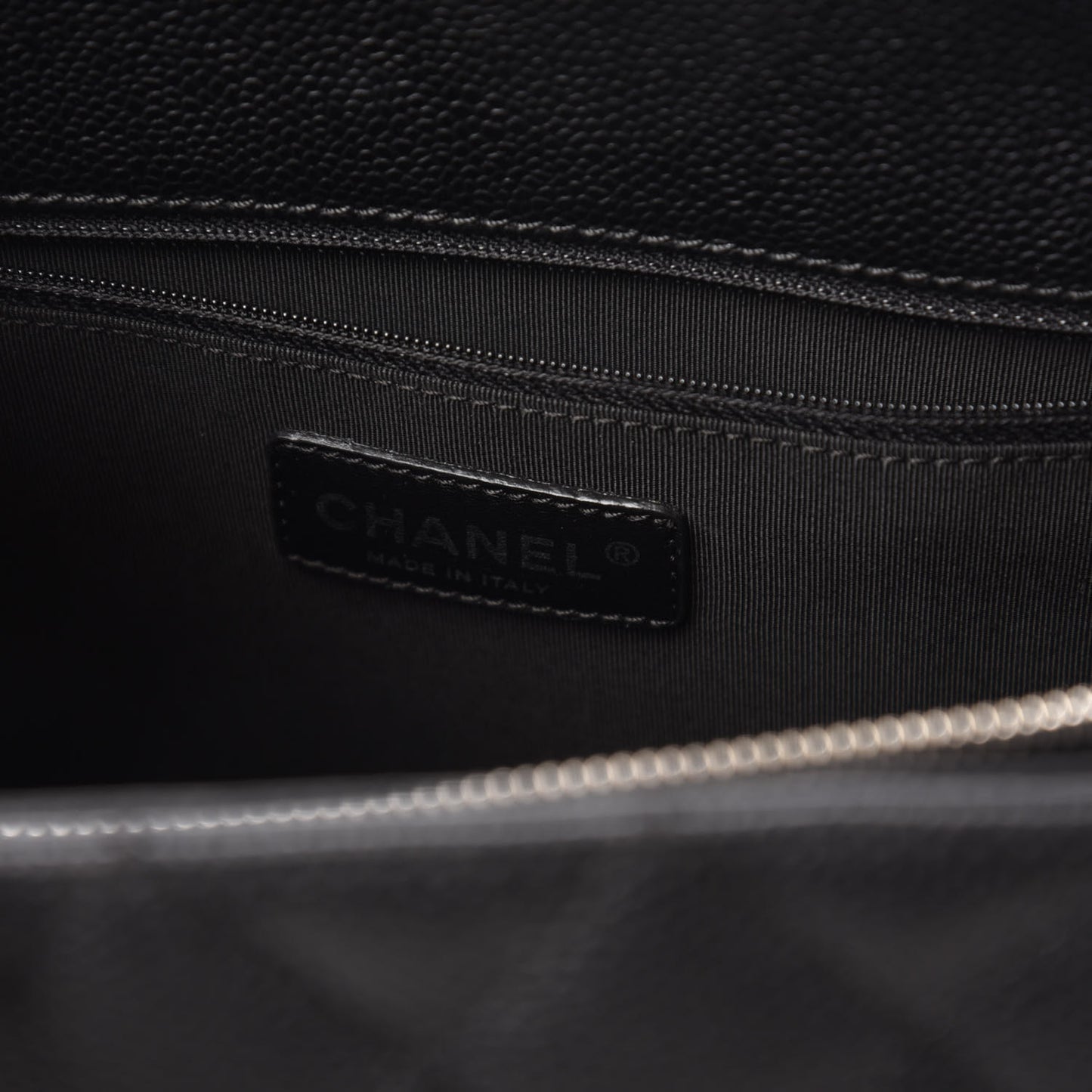 Caviar Quilted Grand Shopping Tote GST Black