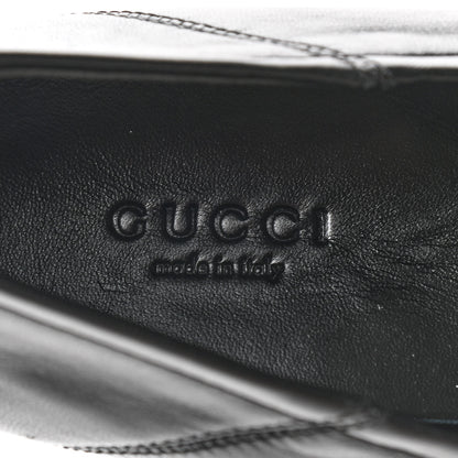 Gucci Lambskin Womens Brixton Horsebit Loafers 38.5 Black 7 of 9