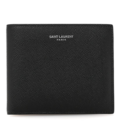 Saint Laurent Grain De Poudre Paris East West Wallet Black 1 of 9