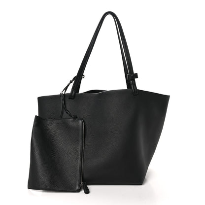 The Row Grained Calfskin Park Tote Three Black 3 of 10