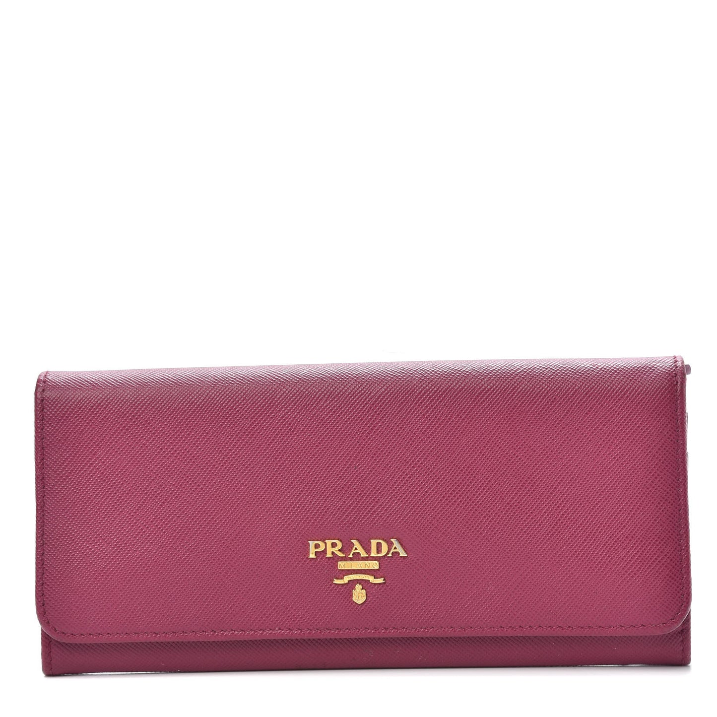 Saffiano Metal Continental Flap Wallet Ametista
