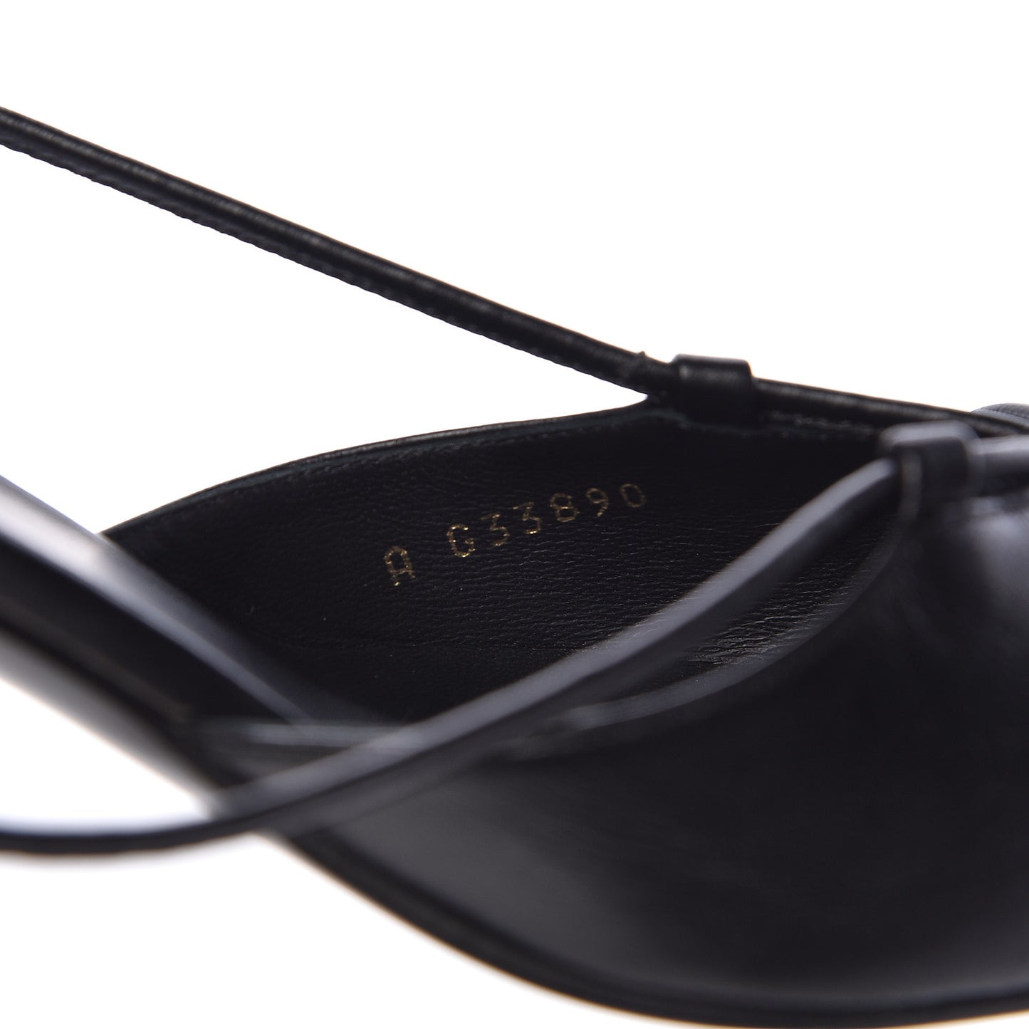 Lambskin Satin Slingback Cap Toe Bow Pumps 39.5 Black