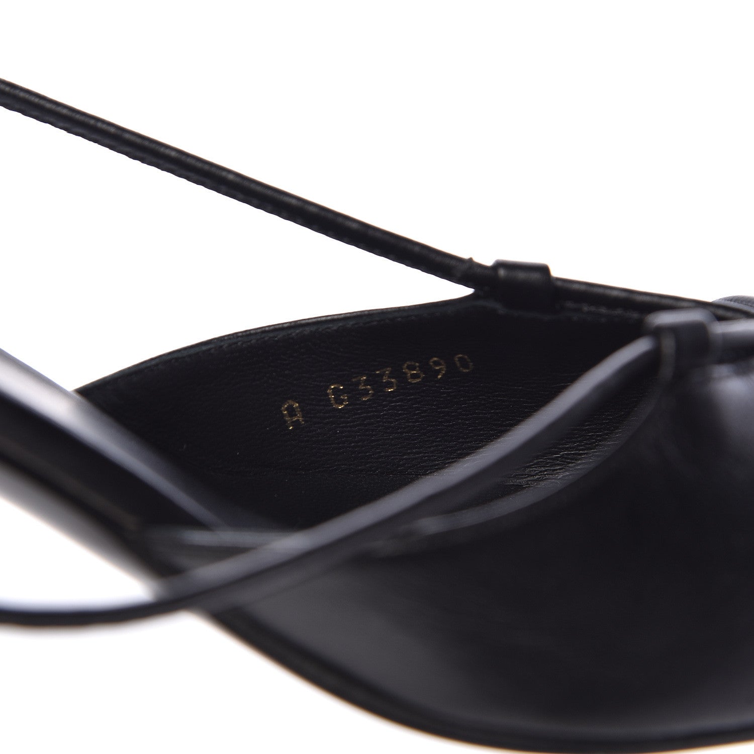 Chanel Lambskin Satin Slingback Cap Toe Bow Pumps 39.5 Black 7 of 9