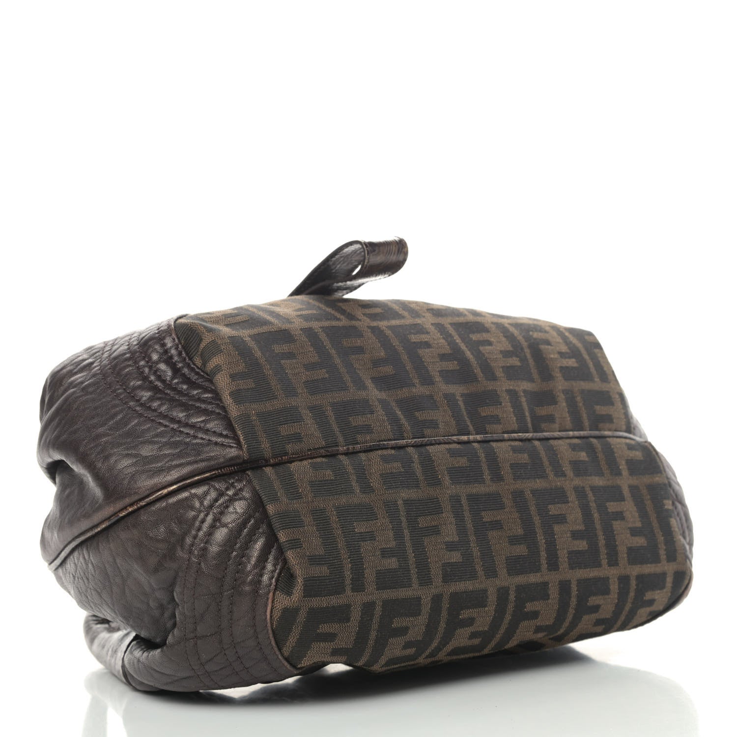 Fendi Zucca Nappa Nuvolata Vitello Tortuga Small Spy Tobacco Moro 3 of 5