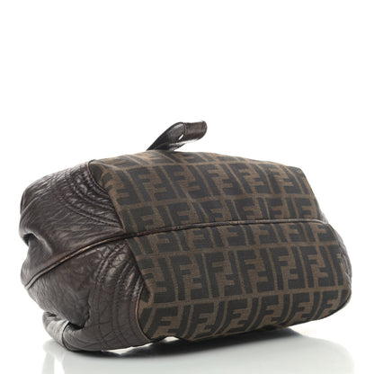 Fendi Zucca Nappa Nuvolata Vitello Tortuga Small Spy Tobacco Moro 3 of 5