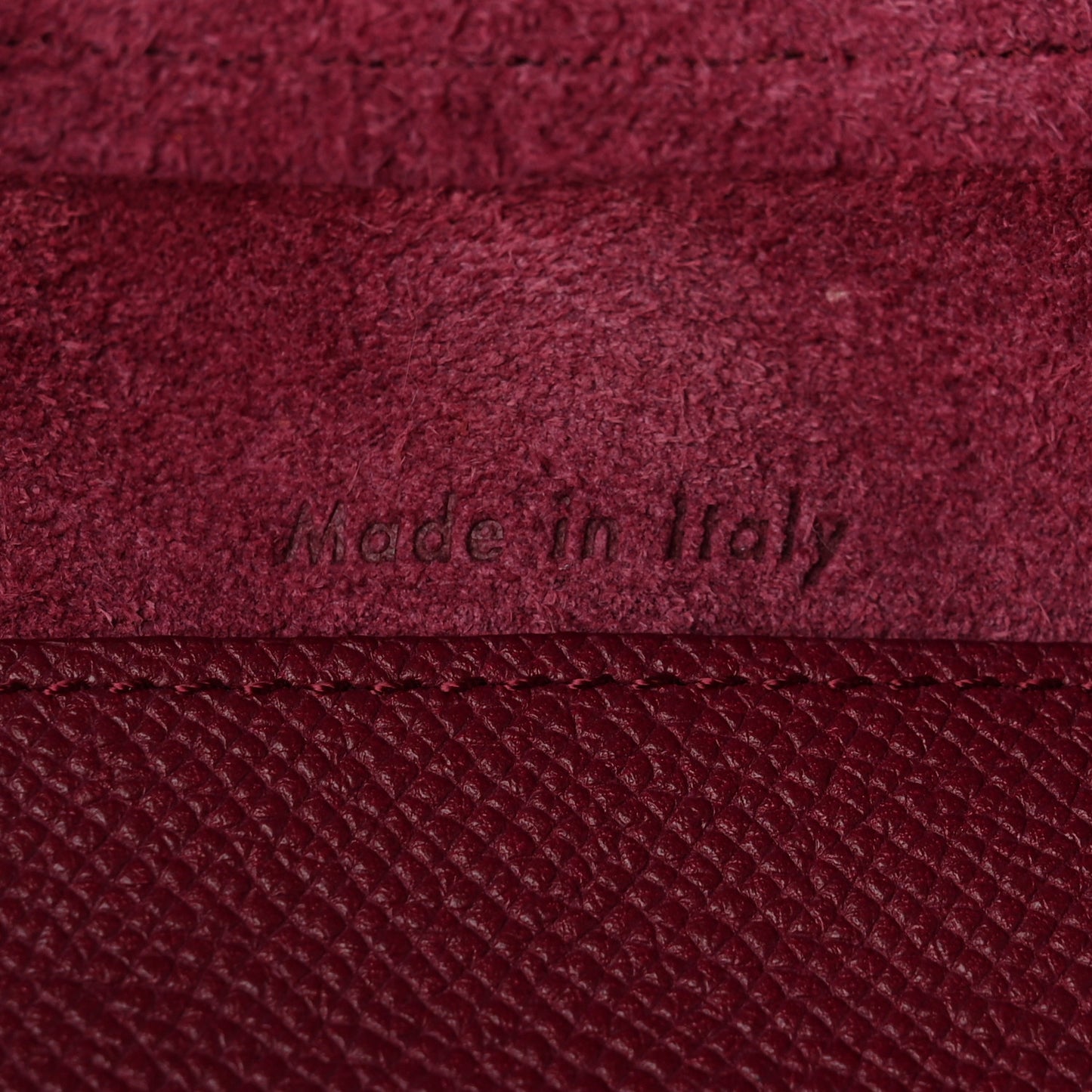 Grained Calfskin Micro Belt Bag Plum