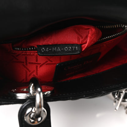 Christian Dior Lambskin Cannage Mini Lady Dior Black 7 of 10