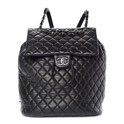 Chanel Lambskin Quilted Large Urban Spirit Backpack Black 1 of 11
