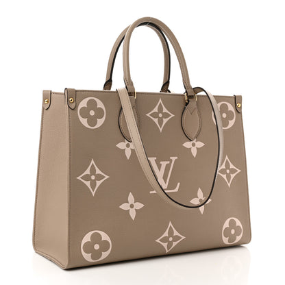 Louis Vuitton Empreinte Monogram Giant Onthego MM Tourterelle Creme 3 of 10