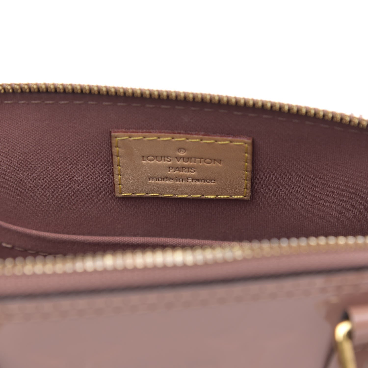 Louis Vuitton Vernis Alma BB Rose Velours 6 of 9