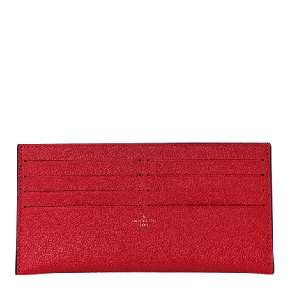 Louis Vuitton Calfskin Felicie Card Holder Insert Cherry 1 of 8