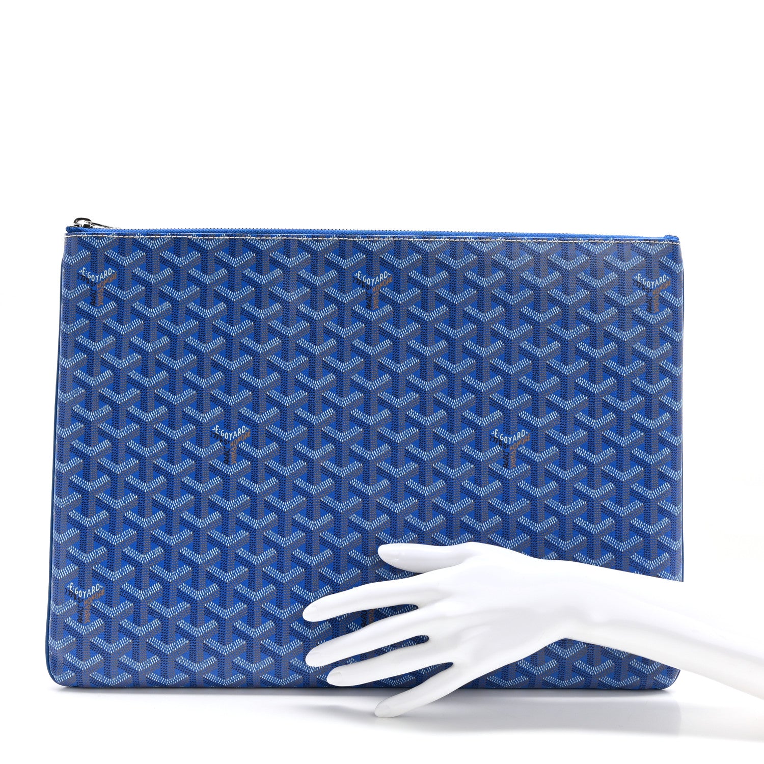 Goyard Goyardine Senat Pochette GM Sky Blue 2 of 10