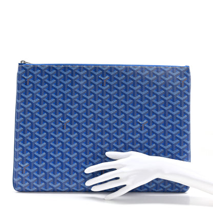 Goyard Goyardine Senat Pochette GM Sky Blue 2 of 10