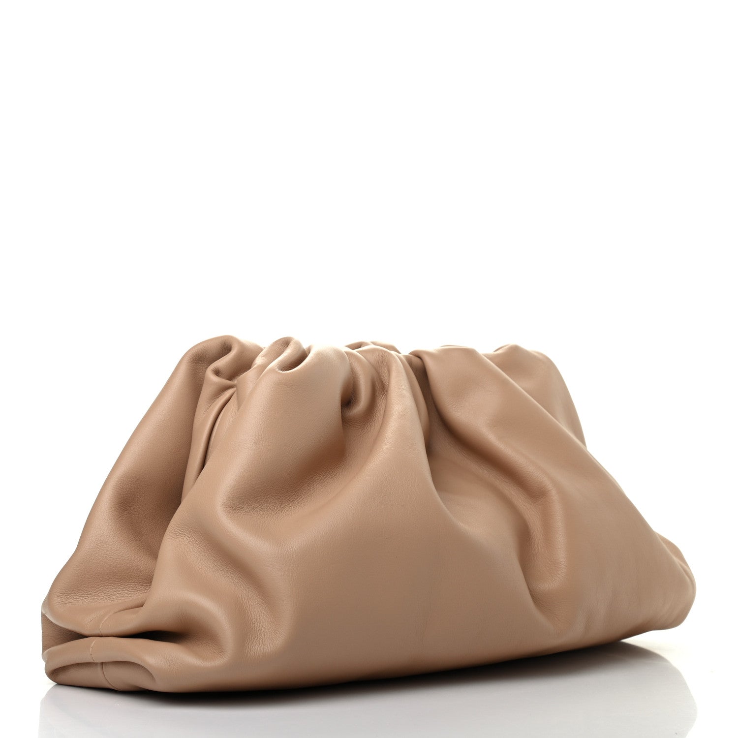 Bottega Veneta Smooth Butter Calf The Pouch Oversized Clutch Nude 2 of 6
