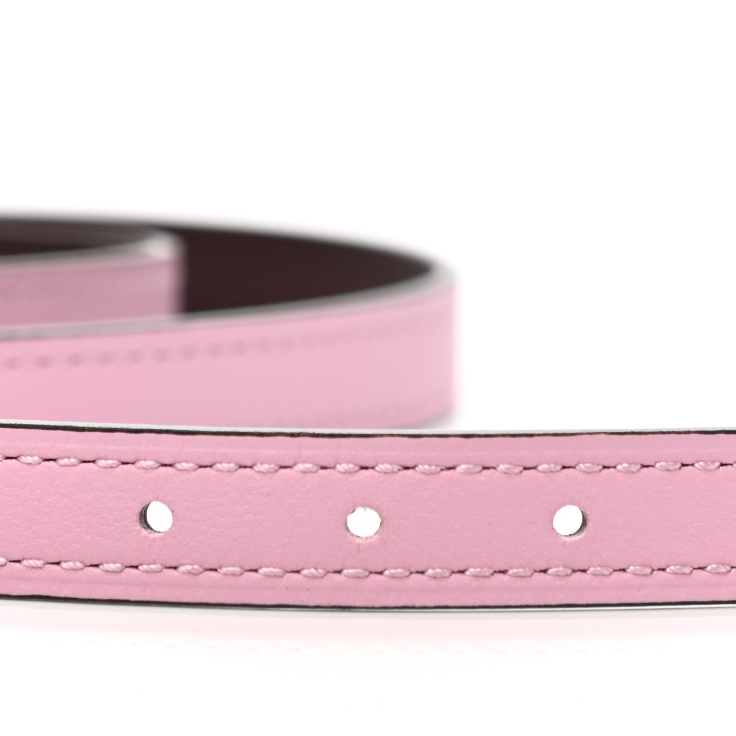 Hermes Epsom Swift 13mm Focus Belt 85 34 Mauve Sylvestre Rouge Sellier 4 of 5