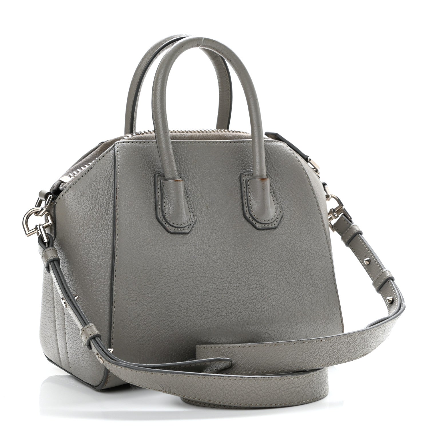 Givenchy Sugar Goatskin Mini Antigona Pearl Grey 3 of 19