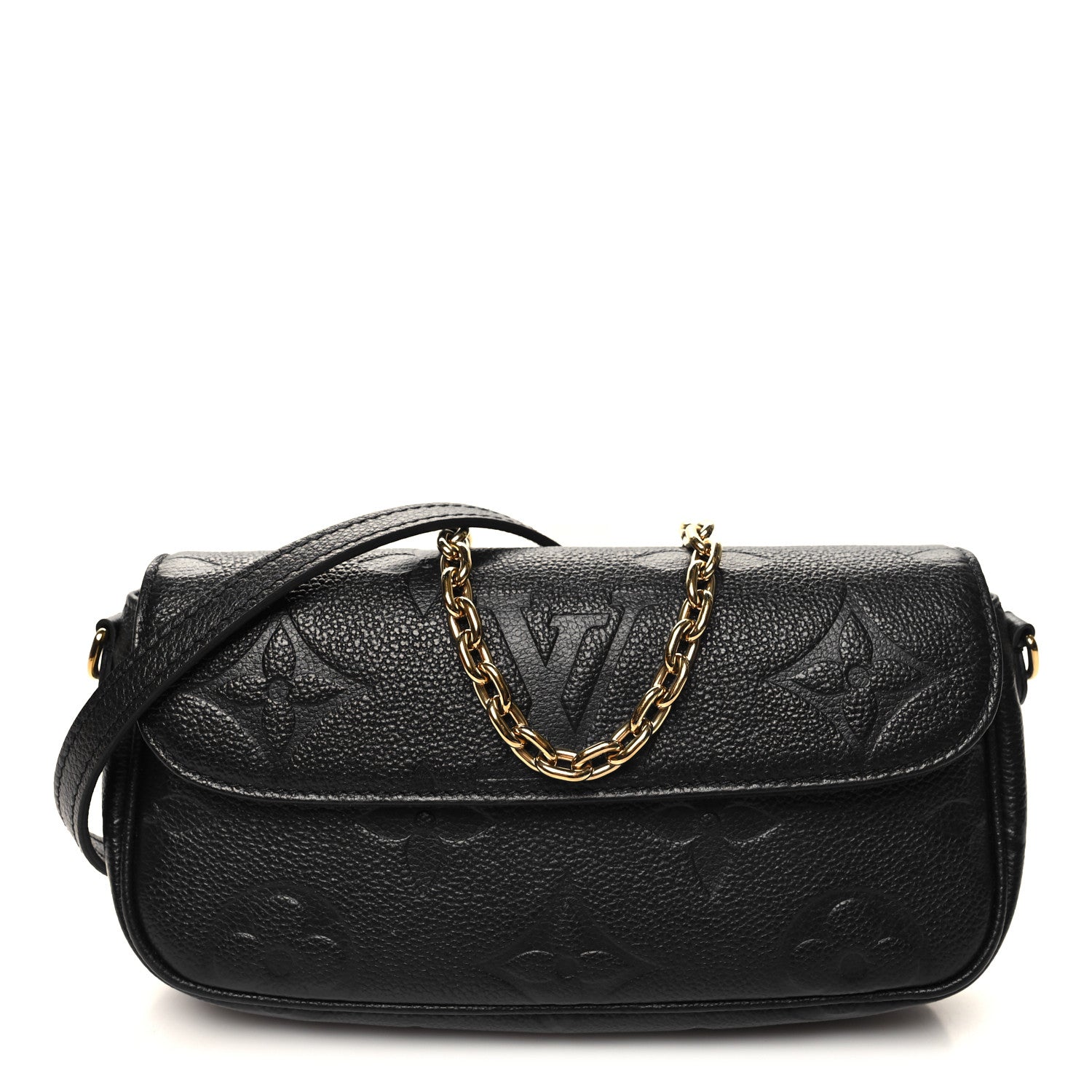 Louis Vuitton Empreinte Monogram Giant Ivy Wallet On Chain Black 1 of 11