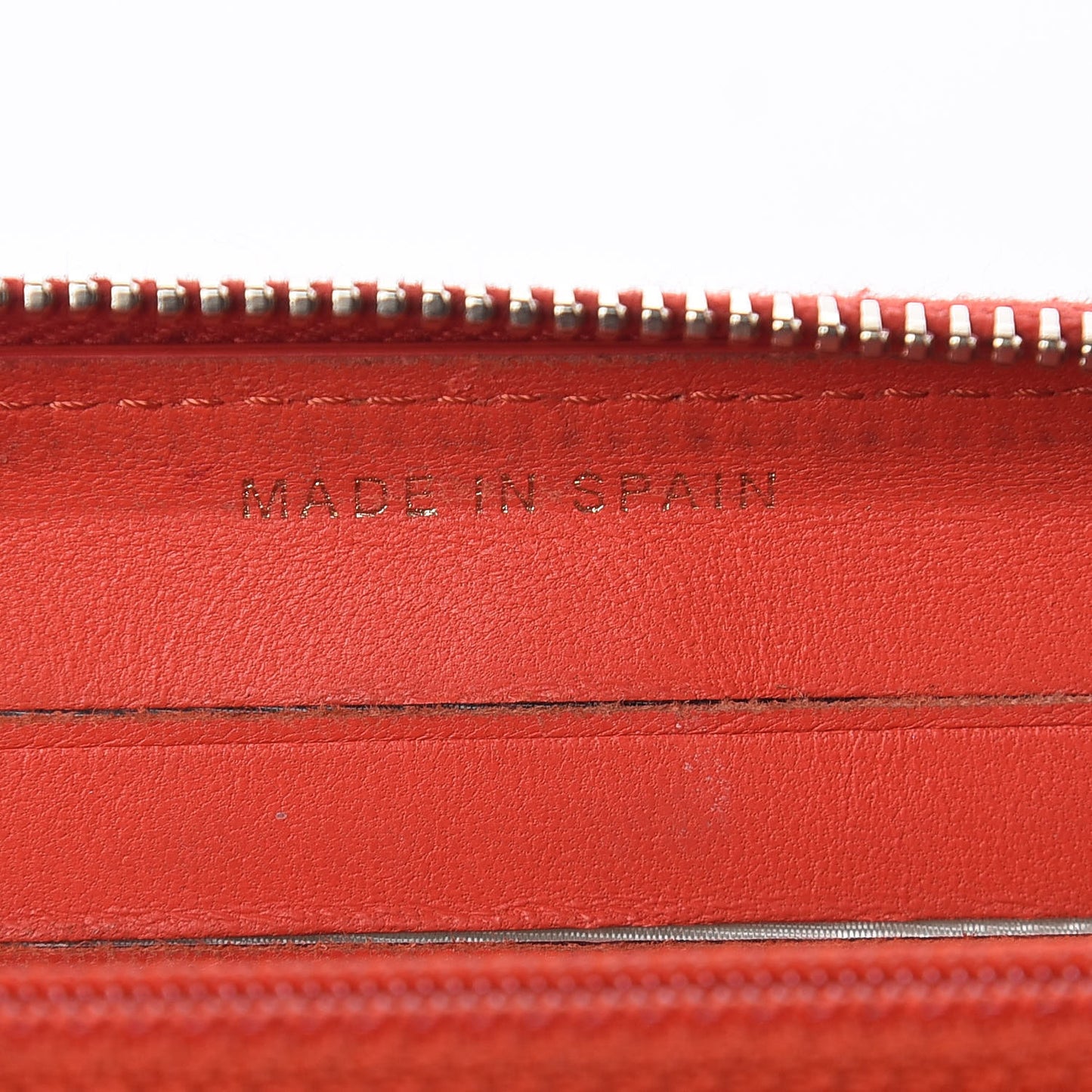 Lambskin Quilted Small Zip Around Wallet Red