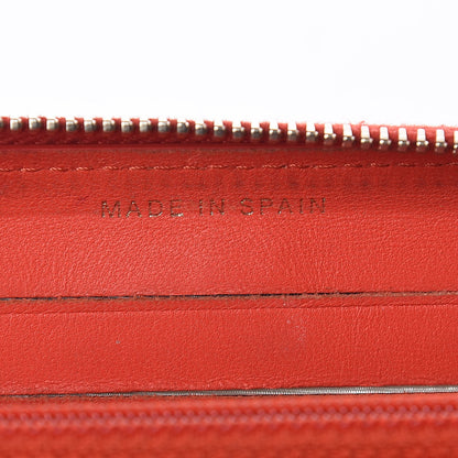 Chanel Lambskin Quilted Small Zip Around Wallet Red 8 of 13