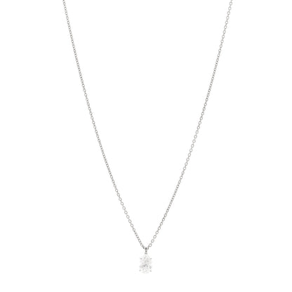 Harry Winston Platinum Diamond 1.01ct Pear Solitaire Pendant Necklace 1 of 5