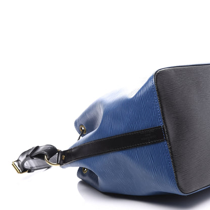 Louis Vuitton Epi Petit Bi-Color Noe Bleu Toledo Black 7 of 12