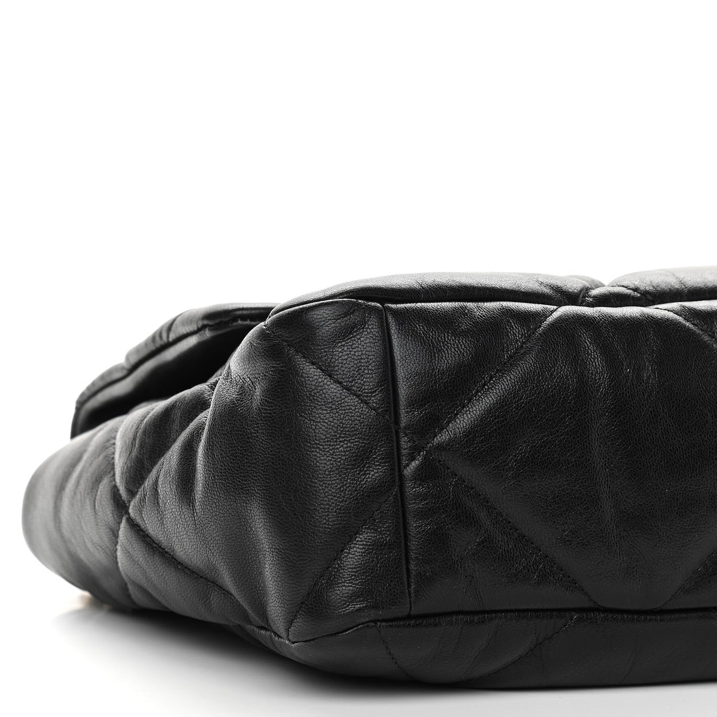 Goatskin Quilted Large Chanel 19 Flap Black