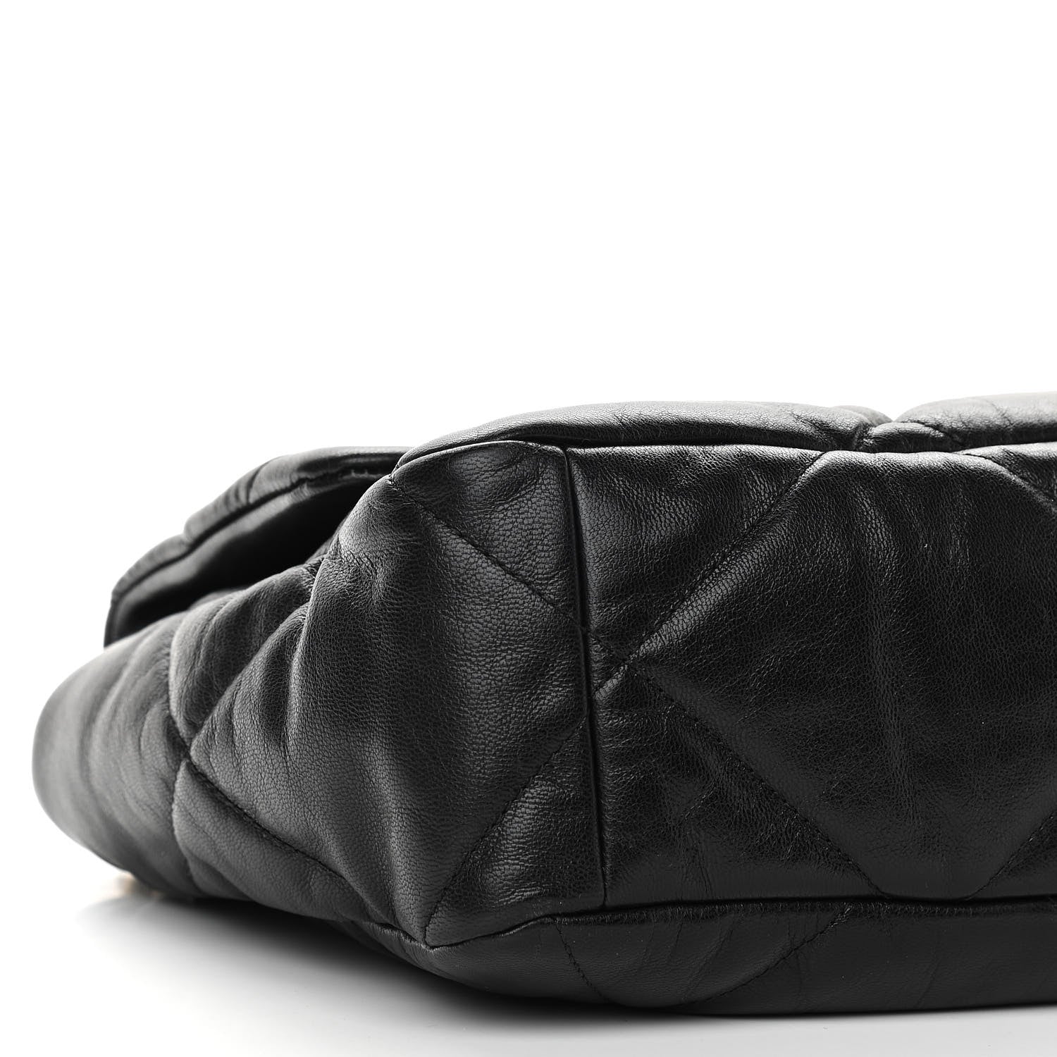 Chanel Goatskin Quilted Large Chanel 19 Flap Black 5 of 13