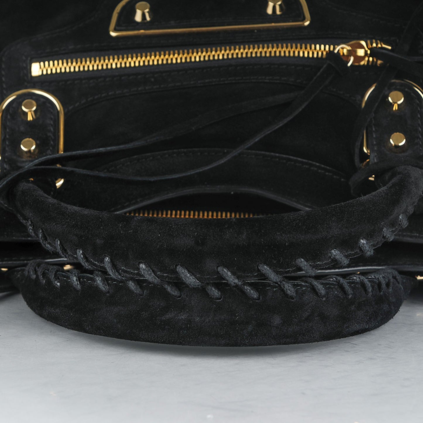 Baby Daim Gold Metallic Edge Hardware City Black