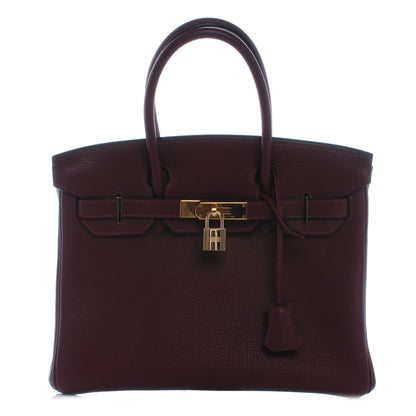 Hermes Togo Birkin 30 Rouge H 1 of 9