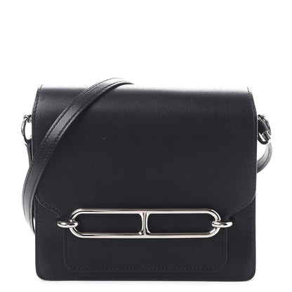 Hermes Evergrain Mini Sac Roulis Black 1 of 8