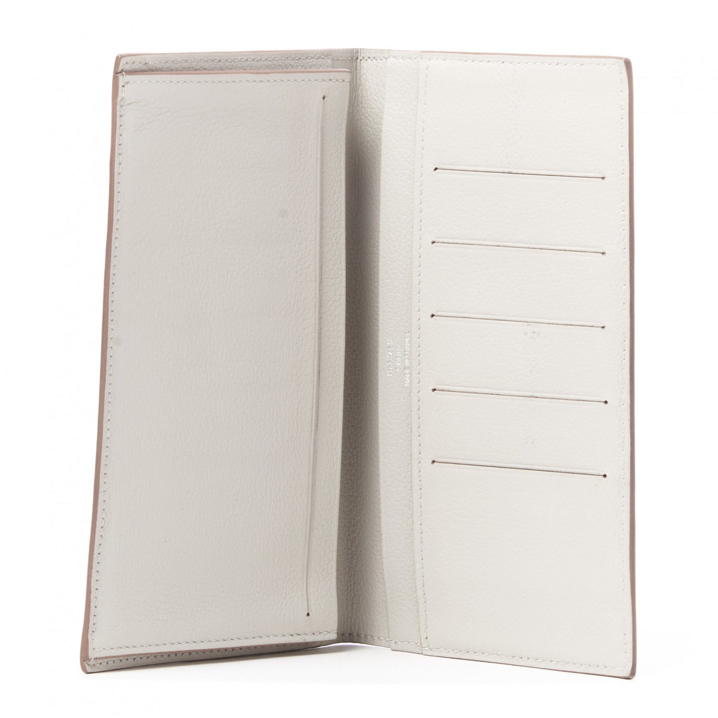 Evercolor MC2 Fleming Checkbook Holder Wallet Gris Perle