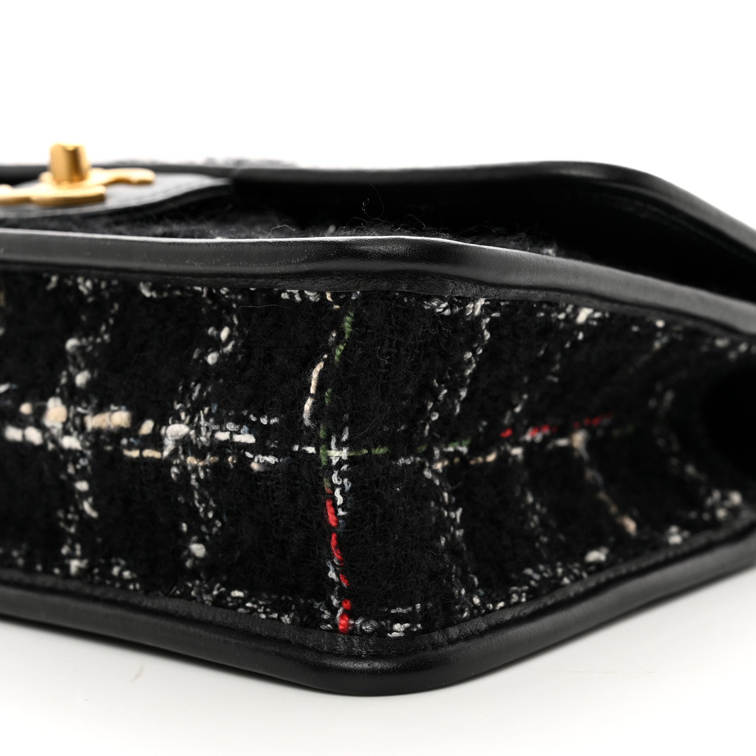 Chanel Tweed School Memory Small Top Handle Flap Black White 10 of 10