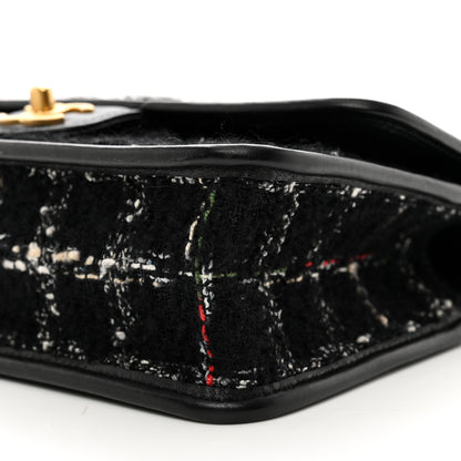 Chanel Tweed School Memory Small Top Handle Flap Black White 10 of 10