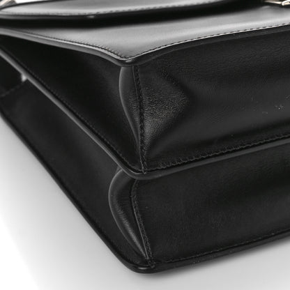 Prada Saffiano City Calfskin Studded Elektra Shoulder Bag Black Fuoco 7 of 8